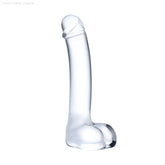7" Realistic Curved Glass G-Spot Dildo-French Quarter Lingerie